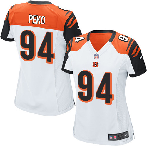 Women's Game Domata Peko Nike Jersey White Road - #94 NFL Cincinnati Bengals